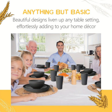 Eco-Friendly Wheat Straw Dinnerware: Stackable Design with Natural Texture, Illuminating the Sustainable Aesthetics of Every Meal.