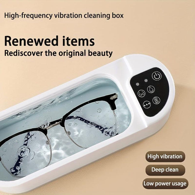 High-Frequency Vibration Cleaning Box｜Powerful Deep Clean・Low Noise & Energy-Saving・Restore Original Shine, Renewing Jewelry, Glasses & Delicate Items**.