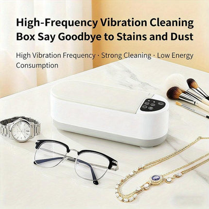 High-Frequency Vibration Cleaning Box｜Powerful Deep Clean・Low Noise & Energy-Saving・Restore Original Shine, Renewing Jewelry, Glasses & Delicate Items**.