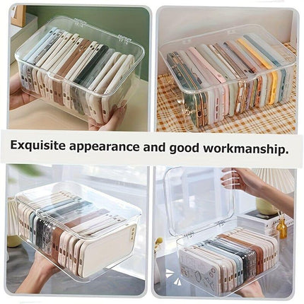 Acrylic Storage Box with Flip-Top Lid | Dustproof, Odor-Resistant, Transparent, Space-Saving, Modern Style, Ideal for Home Organization.