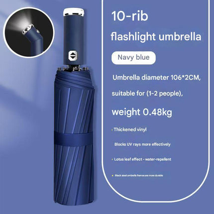 Pink Reinforced Black Coating Umbrella, featuring a 10-rib black steel frame for durability, approximately 106cm in diameter, lightweight and portable. Combines lotus-effect water repellency with strong UV protection, an ideal companion for 1–2 people on.