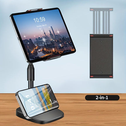 **Telescopic Rotating Live Stream Tripod: Adjustable Height, Multi-Angle Shooting, Stable and Portable**.