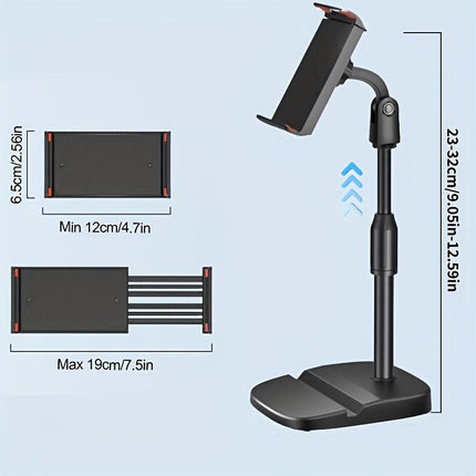 **Telescopic Rotating Live Stream Tripod: Adjustable Height, Multi-Angle Shooting, Stable and Portable**.