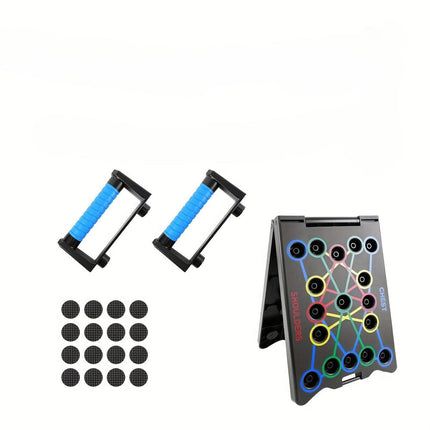 Multifunctional Folding Push-up Board, Home Fitness Push-up Stands, Versatile Home Exercise Equipment. It helps exercise and strengthen shoulders, chest, back, and triceps, improving overall fitness..