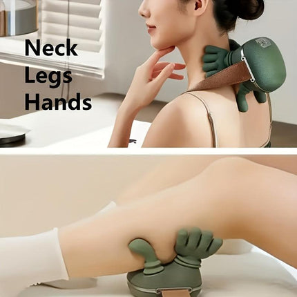 New Heating Massage Gun 1kg Lightweight Design Palm Warm Compress Multi Dimensional Massage Experience Say Goodbye to Single Vibration and Heavy Feel of Old Model.