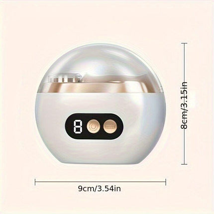 Smart Electric Nail Clipper 2-in-1 Polishing & Grooming Tool, USB Rechargeable, 500mAh Li-Polymer Battery. Features Anti-Cut Protection, Grinding, and Illumination. Suitable for Nail Trimming, Filing, Polishing, and Shaping. （orange）.