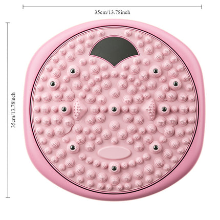 Magnetic Foot Massage & Waist Twisting Disc｜Home Body-Shaping Fitness Equipment, Silent Anti-Slip Dual-Function, Promotes Circulation & Improves Sleep（pink）.