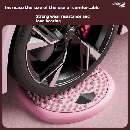Magnetic Foot Massage & Waist Twisting Disc｜Home Body-Shaping Fitness Equipment, Silent Anti-Slip Dual-Function, Promotes Circulation & Improves Sleep（pink）.