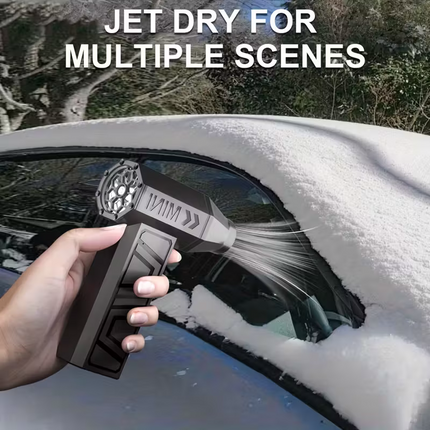 Wireless turbojet dust collector, 130,000 RPM power, lightweight ABS jet hair dryer, a multi-scenario cleaning tool for home, office, car and camping.
