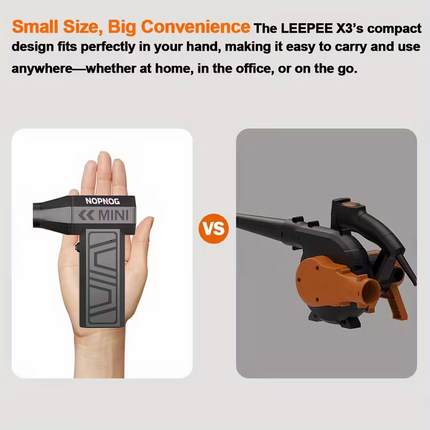 Wireless turbojet dust collector, 130,000 RPM power, lightweight ABS jet hair dryer, a multi-scenario cleaning tool for home, office, car and camping.