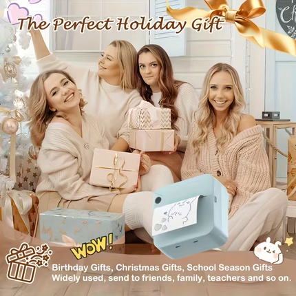 Wireless Portable Mini Thermal Printer | Multi-Scenario Printing Kit supports photos, labels, and to-do lists. Perfect for both gifting and personal use..