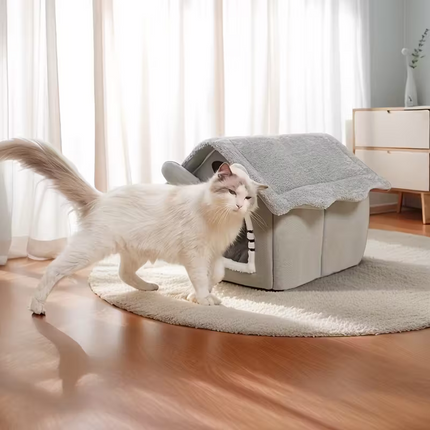 Comfortable pet house for cats and dogs - detachable, washable, four-level universal bed.