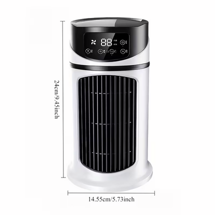 USB portable air conditioner humidifier - 6-speed adjustment, ultra-quiet 25 decibels, mini air conditioner for home, office and dormitory, 6-hour timer, festival gift, suitable for use in home, office and dormitory.