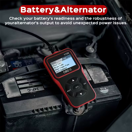 Automobile OBD2 Fault Diagnosis Instrument, engine fault code Reader, suitable for all OBD II models in 1996+, plug-and-play vehicle condition detection tool, a practical car gift for your boyfriend or father.