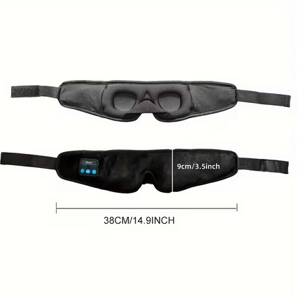 1 3D wireless sleep mask with 5.2BT headphones, the best sleep mask, Type-C charging cable built-in, wireless music eye mask, suitable for both men and women, wireless sleep mask, sleep eye mask, travel sleep aid, portable sleep solution, soft ear pads, l.