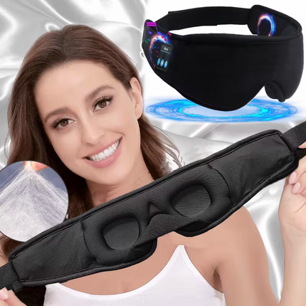 1 3D wireless sleep mask with 5.2BT headphones, the best sleep mask, Type-C charging cable built-in, wireless music eye mask, suitable for both men and women, wireless sleep mask, sleep eye mask, travel sleep aid, portable sleep solution, soft ear pads, l.