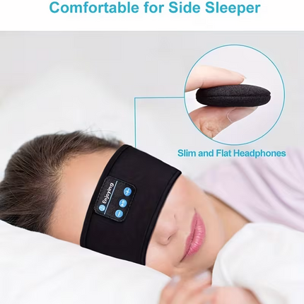 The dual-purpose wireless headphones for sleep and exercise feature a headband design that is light, thin and soft, providing a comfortable fit without pressing on the ears.