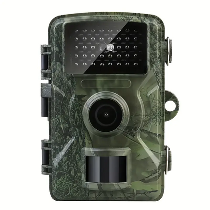 Hiking and hunting camera with night vision function, high-definition, 0.8s trigger, 120 ° wide-angle lens, used for outdoor camping, wildlife monitoring, home security monitoring, orchard monitoring (battery not included).