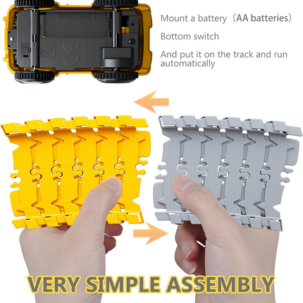 343 track-building sets, track-course - STEM learning toys, construction vehicles (concrete mixers, dump trucks), Track-birthday/Christmas gifts for boys - Developing motor skills and creativity - Compatible with the major.