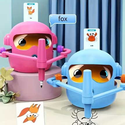 Smart Children's Drawing Robot, an automatic drawing robot toy and interactive educational painting machine. This intelligent robot is a fun educational toy, equipped with 100 cards, suitable for boys and girls aged 3 and above. It makes a perfect gift fo.
