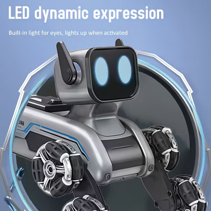 Eight-Wheeled Robotic Dog: Flexible Limbs, Adapts to Various Terrains. Indoor & Outdoor Fun Toy (No Feeding Required), A New Robotic Companion, Perfect for Birthday/Christmas Gifts – An Ideal Festive Present..