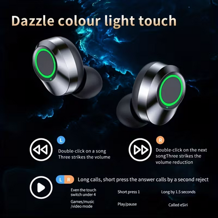 New wireless headphones mini earbuds TWS stereo headphones, compatible with both Apple and Android phones.