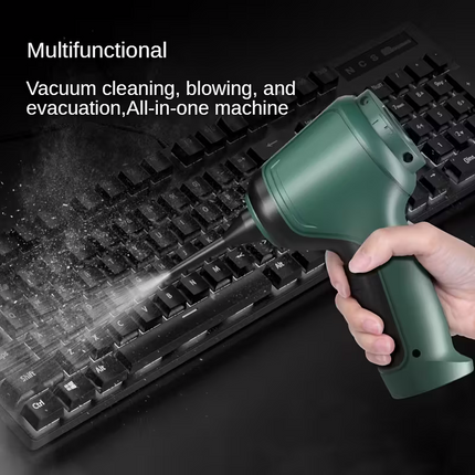 Three-in-one high-power cordless vacuum cleaner, suitable for both car and home use, with an ultra-long battery life. It can vacuum, blow air, remove dust, and clean pet hair. It comes with a variety of accessories and is ready to use immediately.