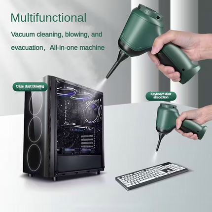 Three-in-one high-power cordless vacuum cleaner, suitable for both car and home use, with an ultra-long battery life. It can vacuum, blow air, remove dust, and clean pet hair. It comes with a variety of accessories and is ready to use immediately.