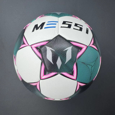 Commemorative high-quality No. 5 football - made of PU material, explosion-proof, waterproof, wear-resistant, soft and does not hurt feet. Three-piece set of net bag, air needle and air pump, suitable for competitions, training, indoor/outdoor entertainme.
