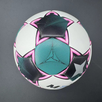 Commemorative high-quality No. 5 football - made of PU material, explosion-proof, waterproof, wear-resistant, soft and does not hurt feet. Three-piece set of net bag, air needle and air pump, suitable for competitions, training, indoor/outdoor entertainme.