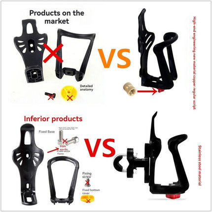 Bicycle water bottle rack, motorcycle water bottle rack, mountain bike water bottle rack, road bike water bottle rack, motorcycle touring bike support.