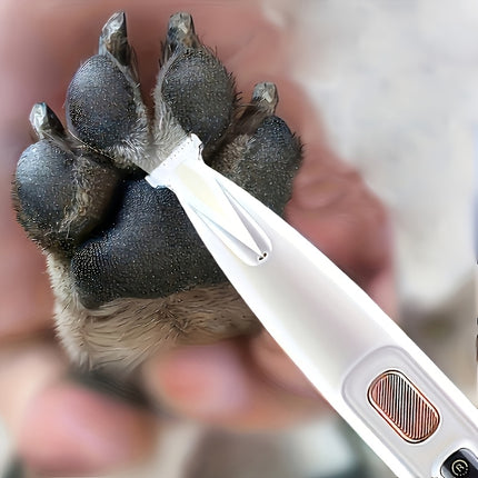 Pet electric clipper dog foot hair trimmer cat foot hair trimmer dog LED light clipper hair trimmer electric clipper h.