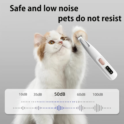 Pet electric clipper dog foot hair trimmer cat foot hair trimmer dog LED light clipper hair trimmer electric clipper h.