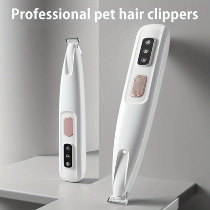 Pet electric clipper dog foot hair trimmer cat foot hair trimmer dog LED light clipper hair trimmer electric clipper h.