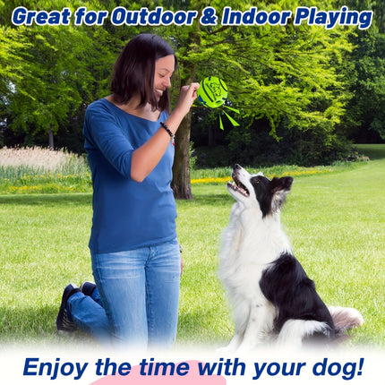 Interactive dog toy, sound ball, rolling, barking, dog self-entertainment, dog boredom relief, bite-resistant, gnawing, barking, no batteries, pet interactive ball toy, dog IQ training ball toy.