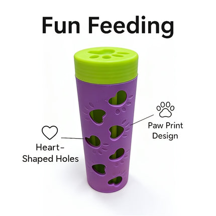 New removable pet slow-food drool toy | chewable snack roller that consumes energy and relieves boredom, suitable for small and medium-sized cats and dogs, suitable for indoor and outdoor scenes.