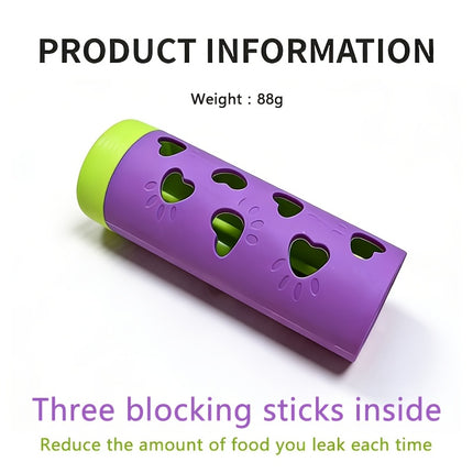 New removable pet slow-food drool toy | chewable snack roller that consumes energy and relieves boredom, suitable for small and medium-sized cats and dogs, suitable for indoor and outdoor scenes.