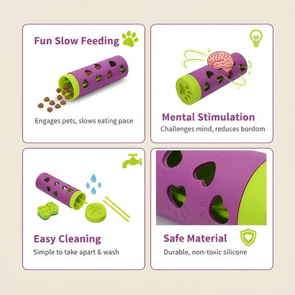 New removable pet slow-food drool toy | chewable snack roller that consumes energy and relieves boredom, suitable for small and medium-sized cats and dogs, suitable for indoor and outdoor scenes.