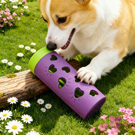 New removable pet slow-food drool toy | chewable snack roller that consumes energy and relieves boredom, suitable for small and medium-sized cats and dogs, suitable for indoor and outdoor scenes.