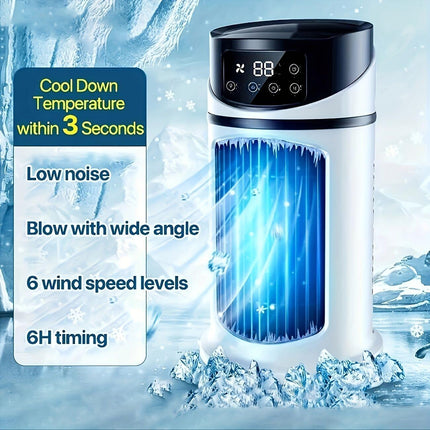 USB Cooling Fan & Humidifier — 6 Speed.