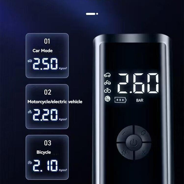 Car portable car motorcycle tire automatic inflator.