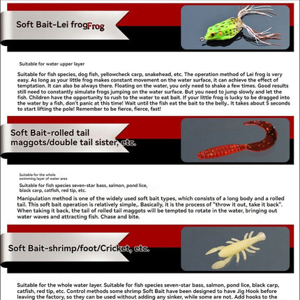Lure, fake bait set universal complete set, artificial bait for bream, freshwater minnow, vib, peanut, shiny lure, soft bait, iron plate.