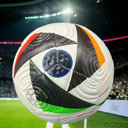 Euro Cup group stage football, special black and white pattern PU ultra-durable kicking soft new fashion event-specific football.