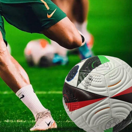 Euro Cup group stage football, special black and white pattern PU ultra-durable kicking soft new fashion event-specific football.