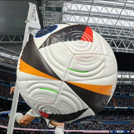 Euro Cup group stage football, special black and white pattern PU ultra-durable kicking soft new fashion event-specific football.