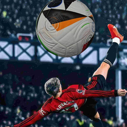 Euro Cup group stage football, special black and white pattern PU ultra-durable kicking soft new fashion event-specific football.
