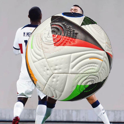 Euro Cup group stage football, special black and white pattern PU ultra-durable kicking soft new fashion event-specific football.