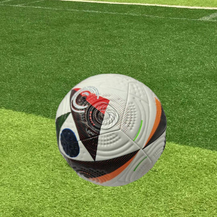 Euro Cup group stage football, special black and white pattern PU ultra-durable kicking soft new fashion event-specific football.