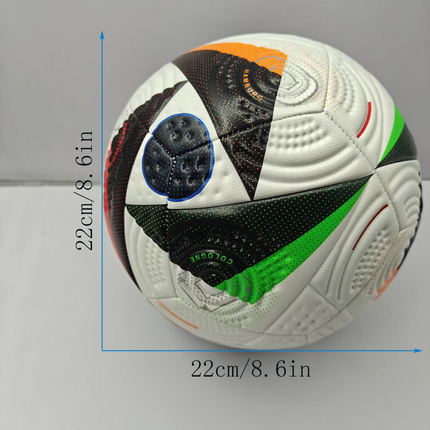 Euro Cup group stage football, special black and white pattern PU ultra-durable kicking soft new fashion event-specific football.