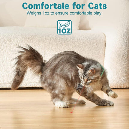 Automatic Laser Cat Collar Toy: Rechargeable Interactive Red Light Toy for Australian Indoor Cats & Kittens.